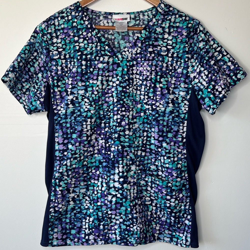 Scrubstar Printed Scrub Shirt, L